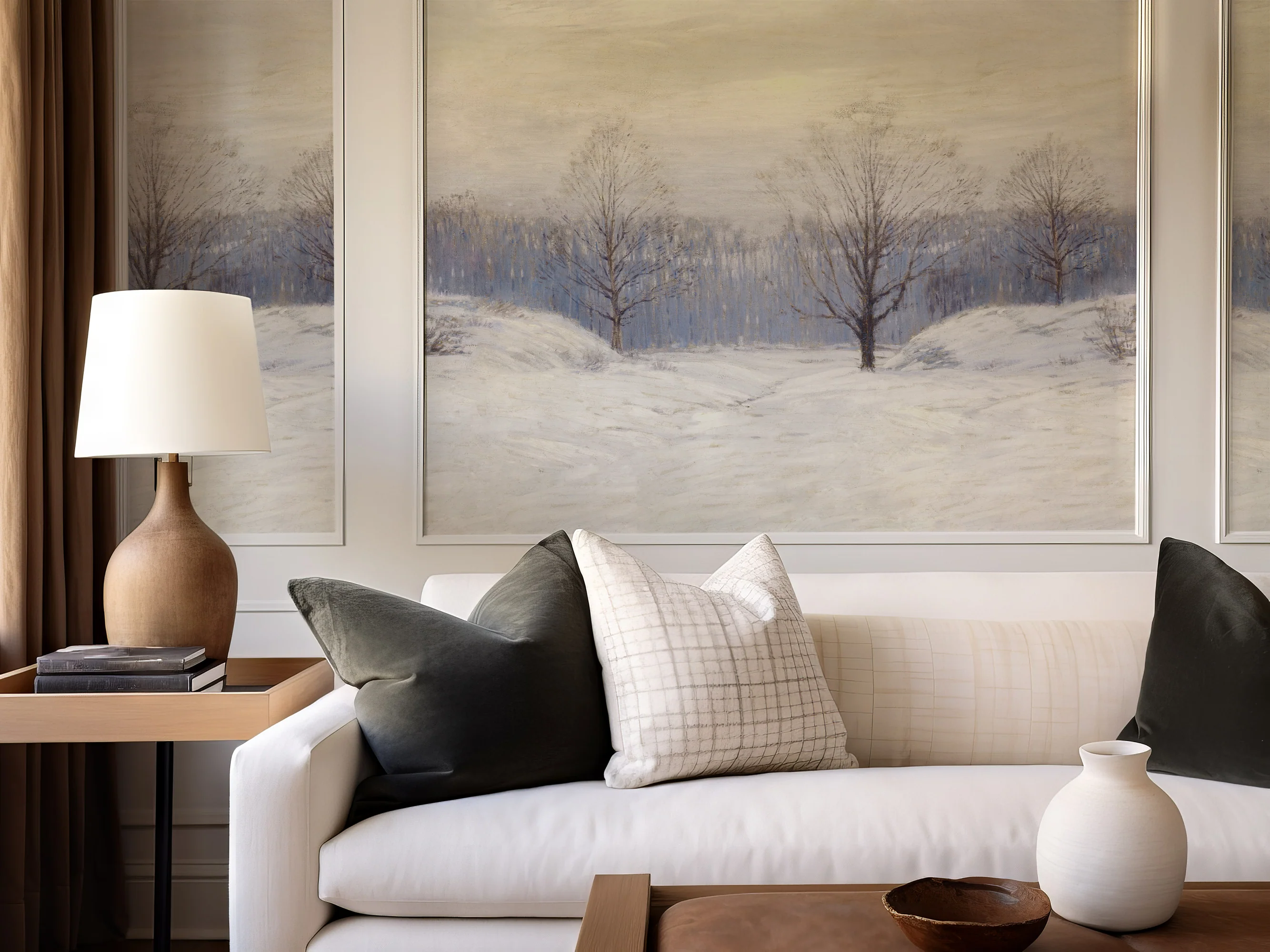 Anastasia - Scandinavian Landscape Painting Wallpaper Mural - Image 3