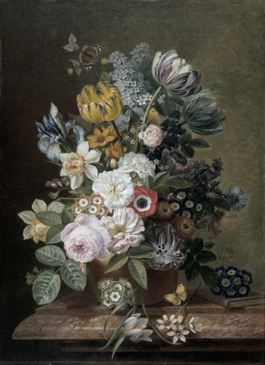Eastical - Vase of Flowers Wallpaper Mural - Image 3