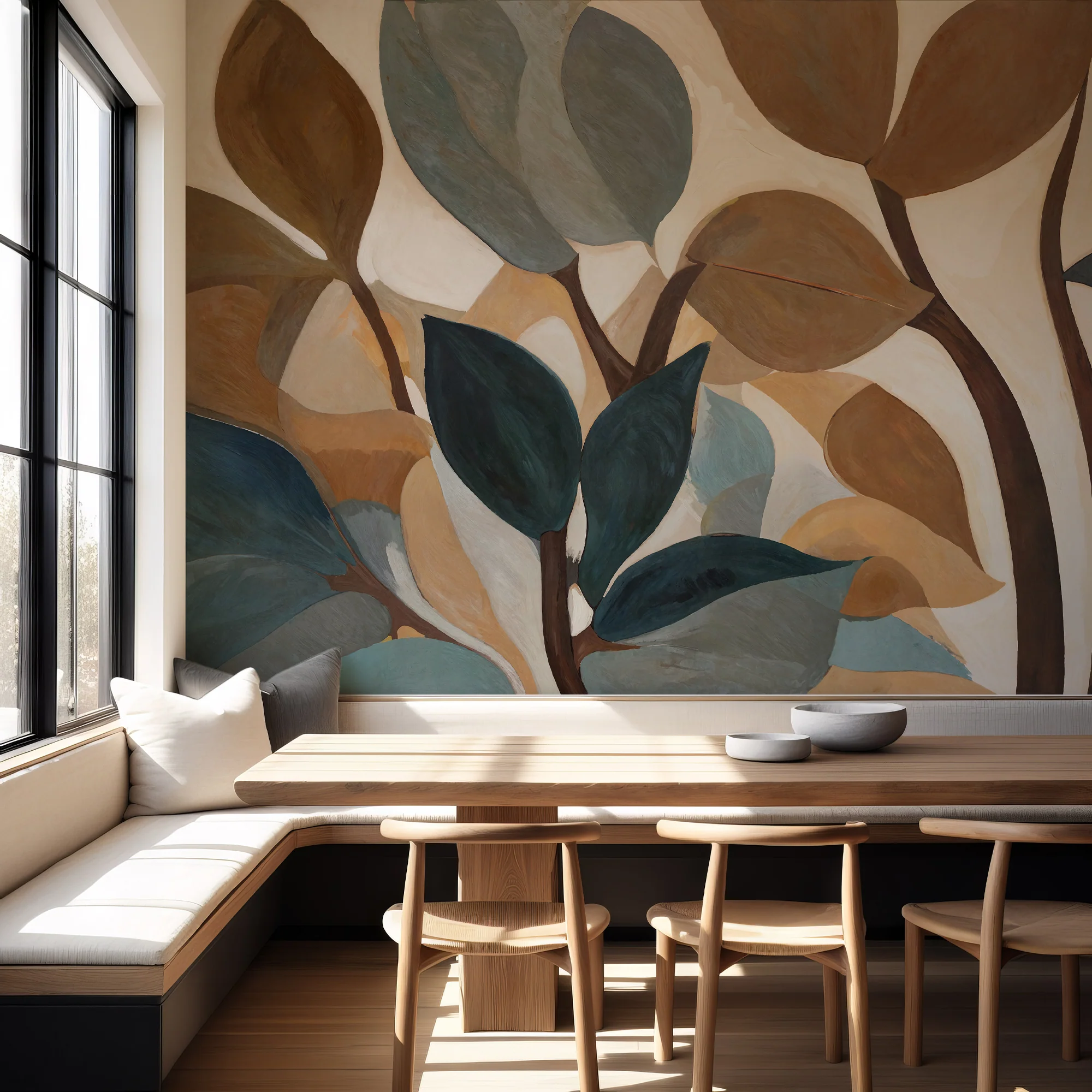 Emil's Garden - Mid-Century Floral Wallpaper Mural - Image 5