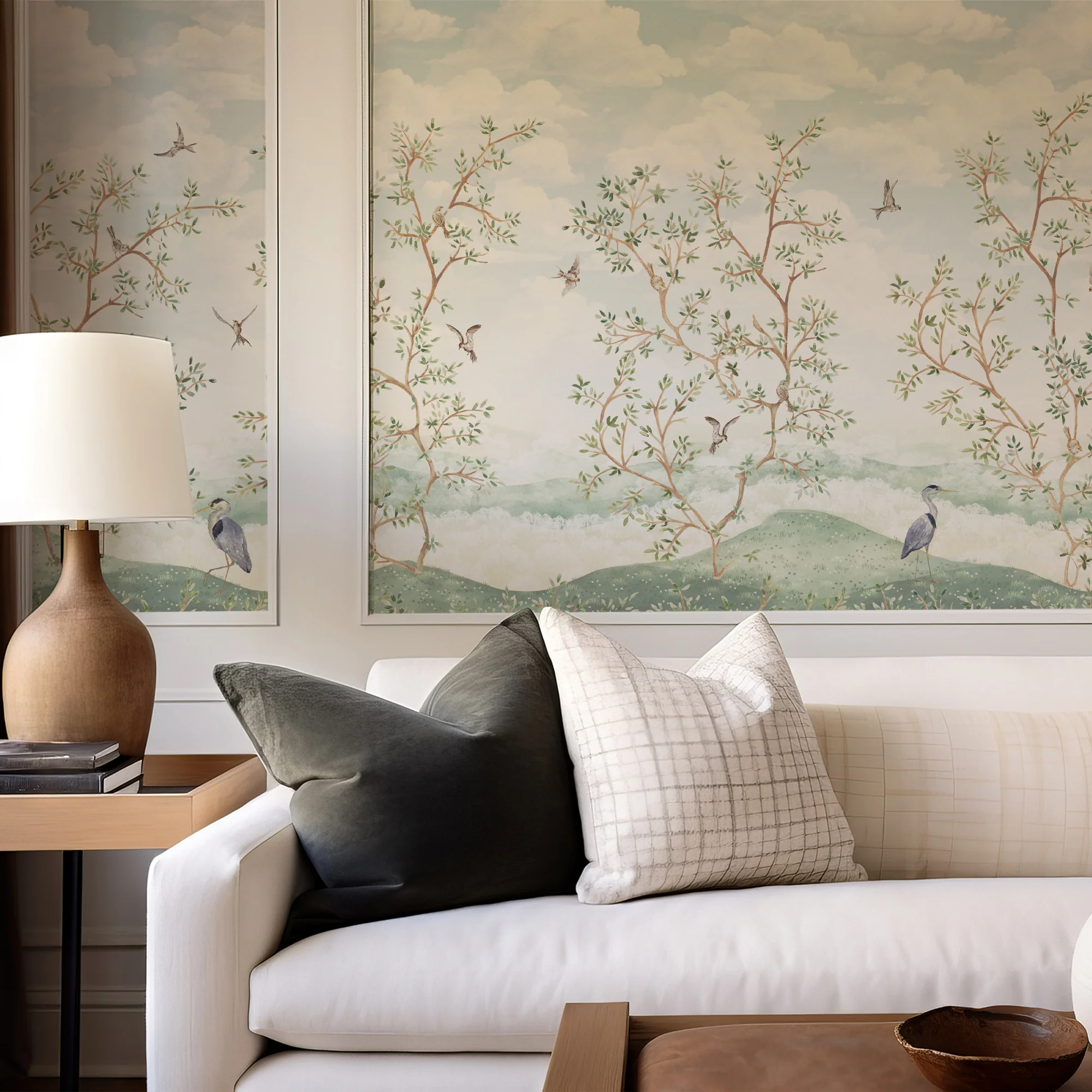 Harper - Chinoiserie Trees Wallpaper Mural - Image 3