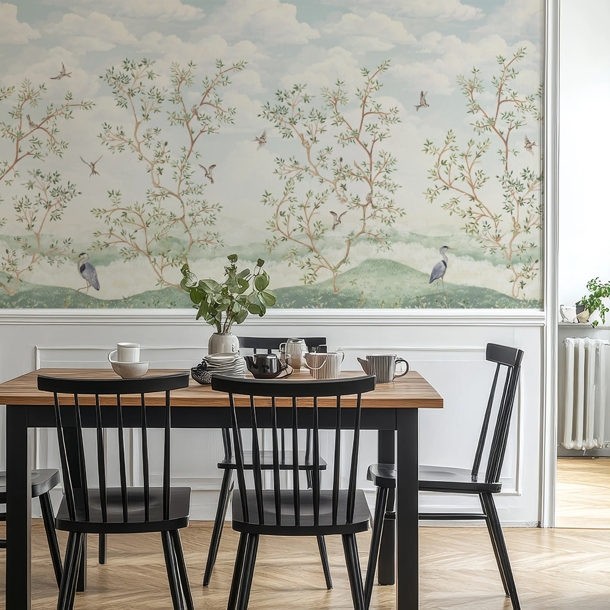 Harper - Chinoiserie Trees Wallpaper Mural - Image 5