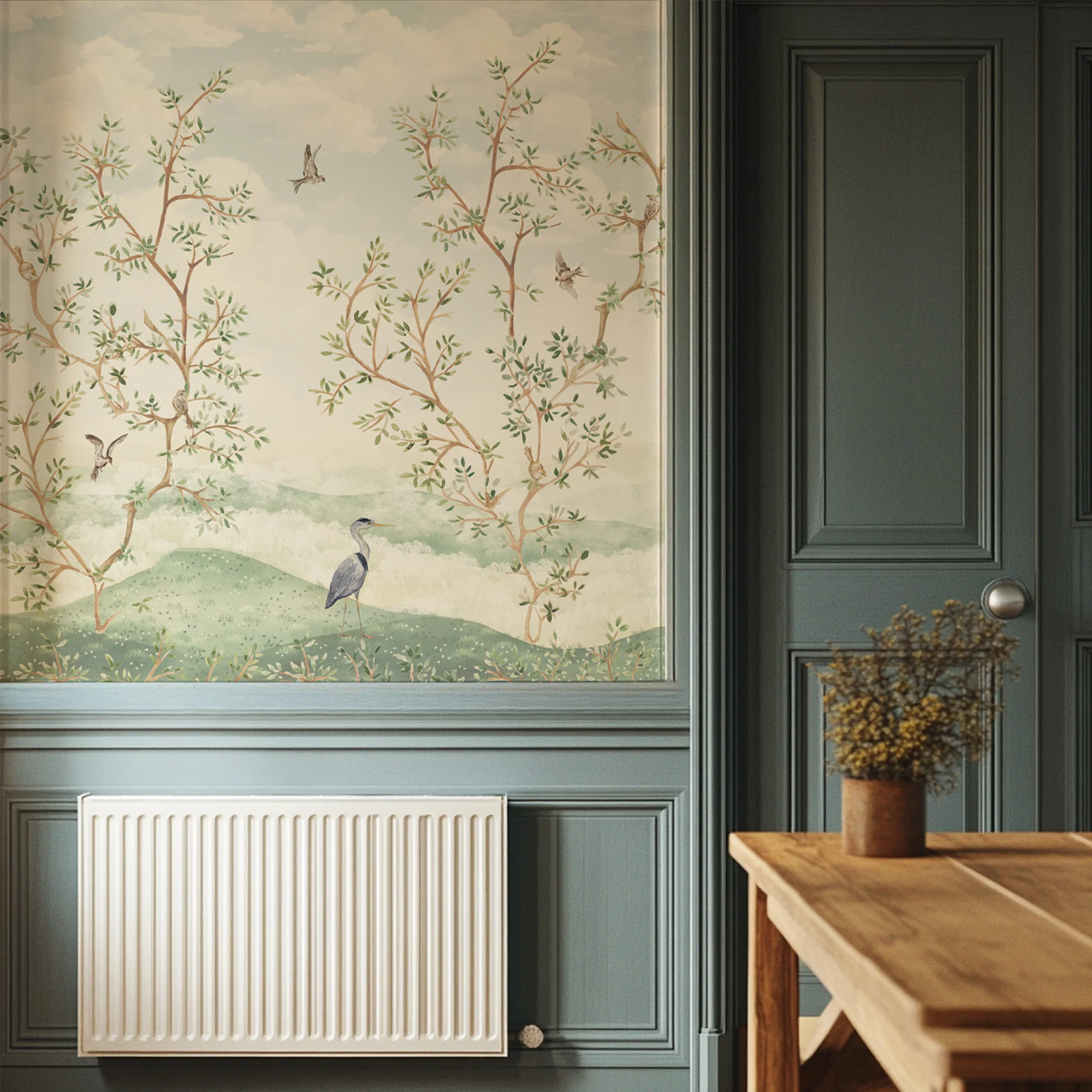 Harper - Chinoiserie Trees Wallpaper Mural - Image 6