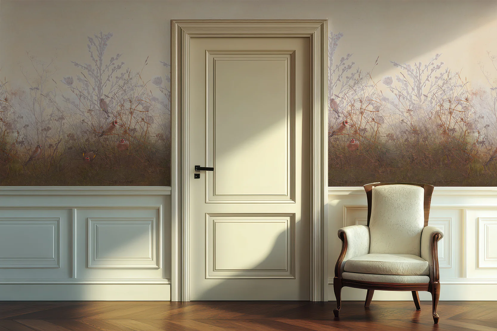 Meryl - British Countryside Painting Wallpaper Mural - Image 4