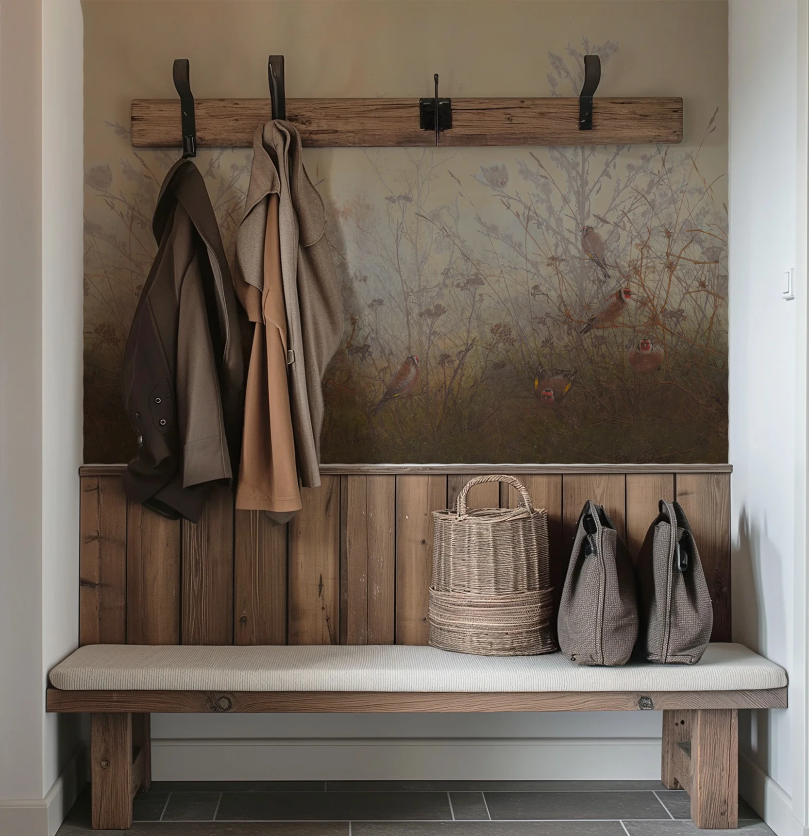 Meryl - British Countryside Painting Wallpaper Mural - Image 5