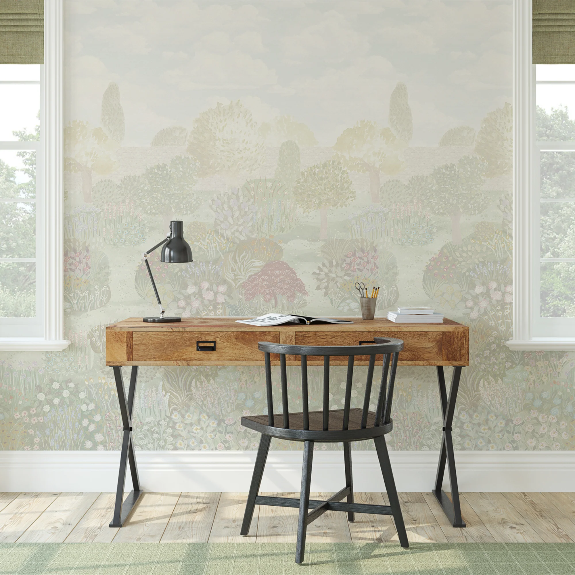 Pastel Blooms - Floral Garden Wallpaper Mural - Image 6