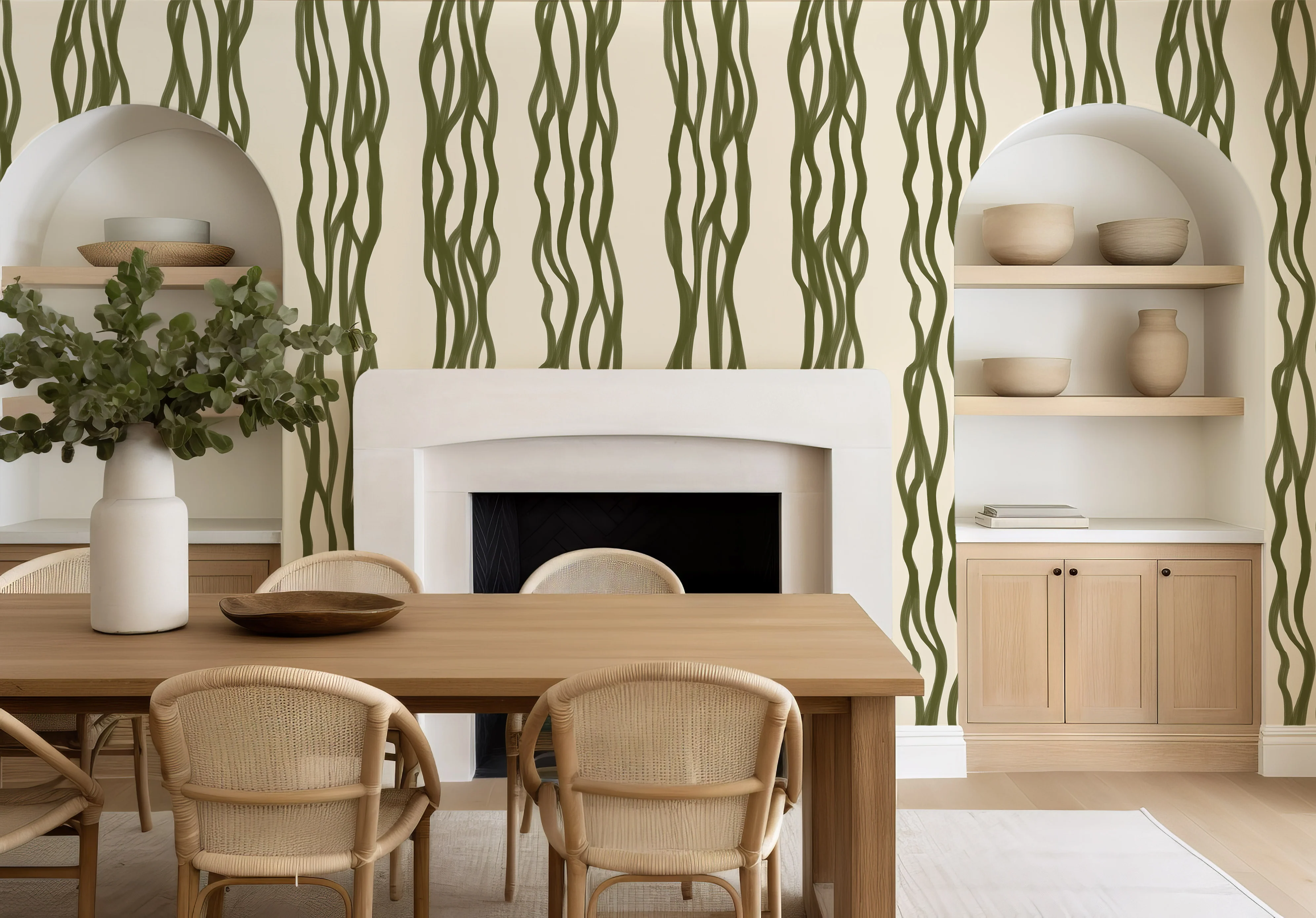 Verve - Modern Stripe Wallpaper Mural - Image 4