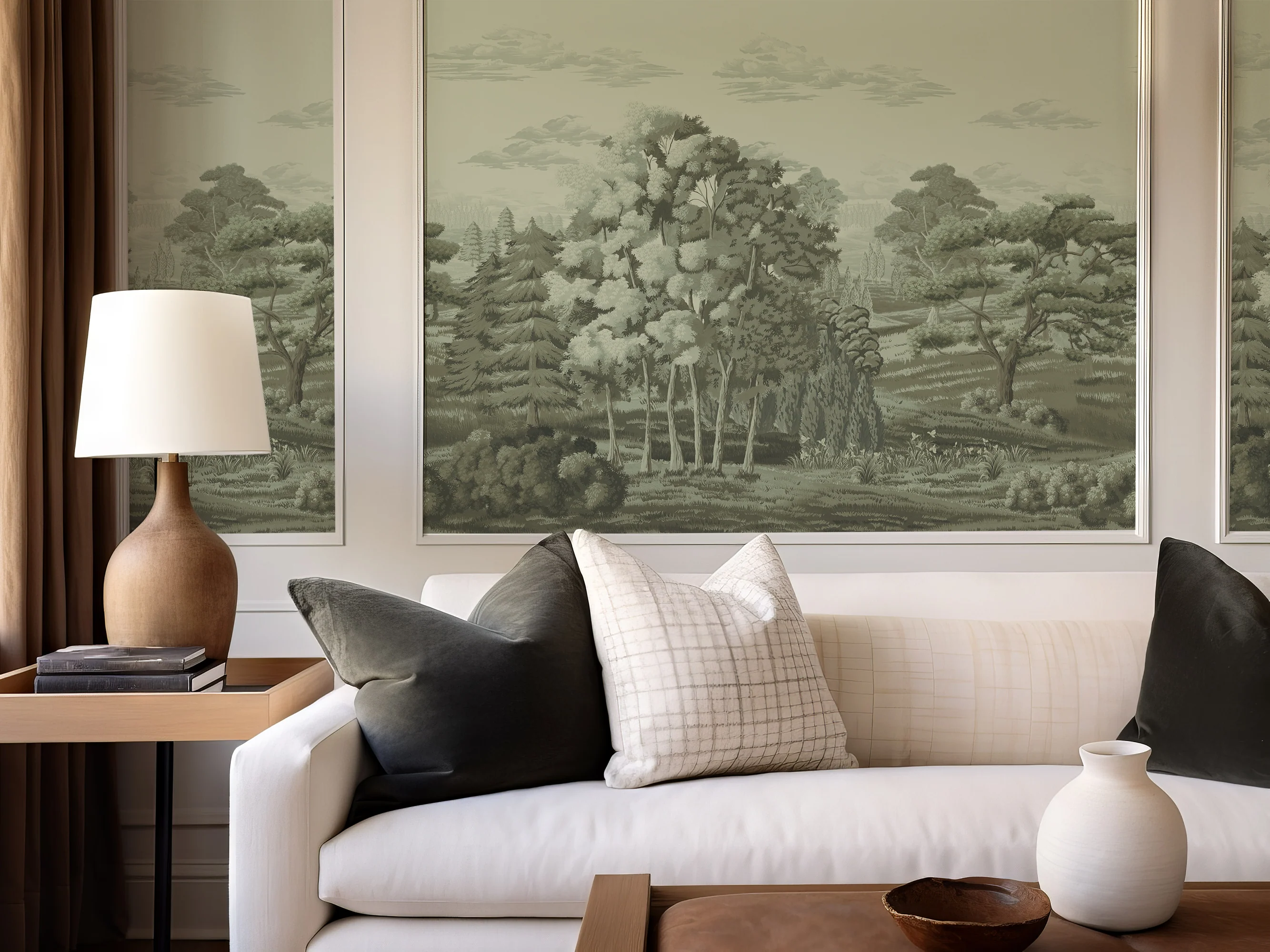 William - Green Countryside Wallpaper Mural - Image 5